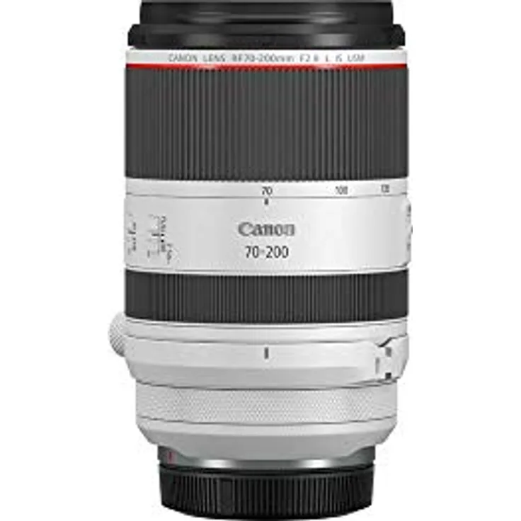 Canon Telezoomobjektiv RF 70-200mm F2.8L IS USM Telezoom für EOS R (77mm Filtergewinde, Bildstabilisator, Autofokus) schwarz
