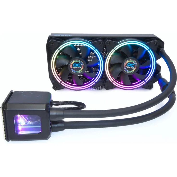 Alphacool Eisbaer Aurora 240 - Prozessor-Flüssigkeitskühlsystem - (für: LGA775, LGA1156, AM2, AM2+, AM3, LGA1155, AM3+, LGA2011, FM1, FM2, LGA1150, FM2+, LGA2011-3, LGA1151, AM4, LGA2066, TR4, sTR4) - Kupfer - 120 mm (11728) – Bild 1