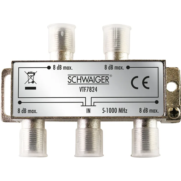 Schwaiger VTF7824 531 Verteiler: 4-fach/5-1000MHz (11850019675)