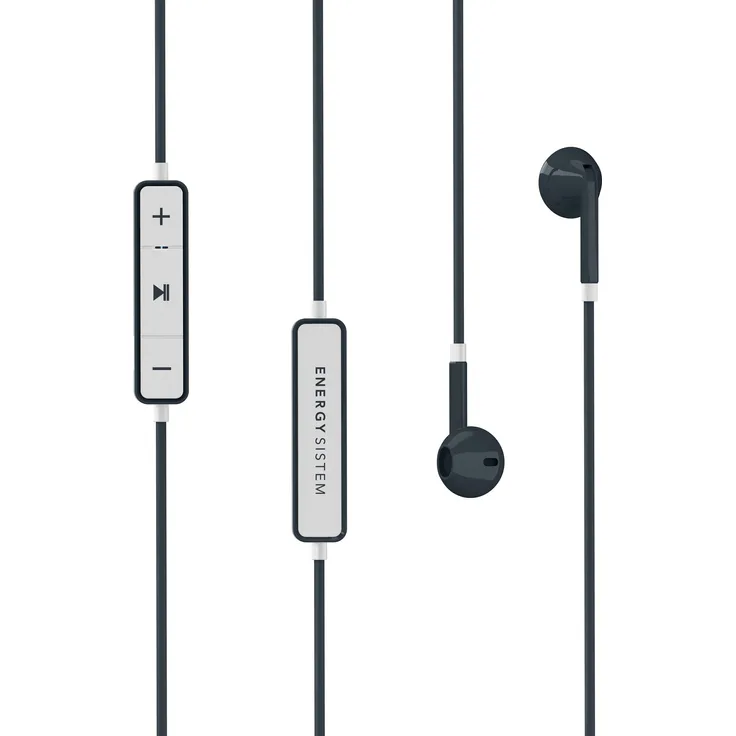 Energy System in-Ear Kopfhörer (Bluetooth, Earbud, integriertes Mikrofon, Batterie/Akku) graphitgrau