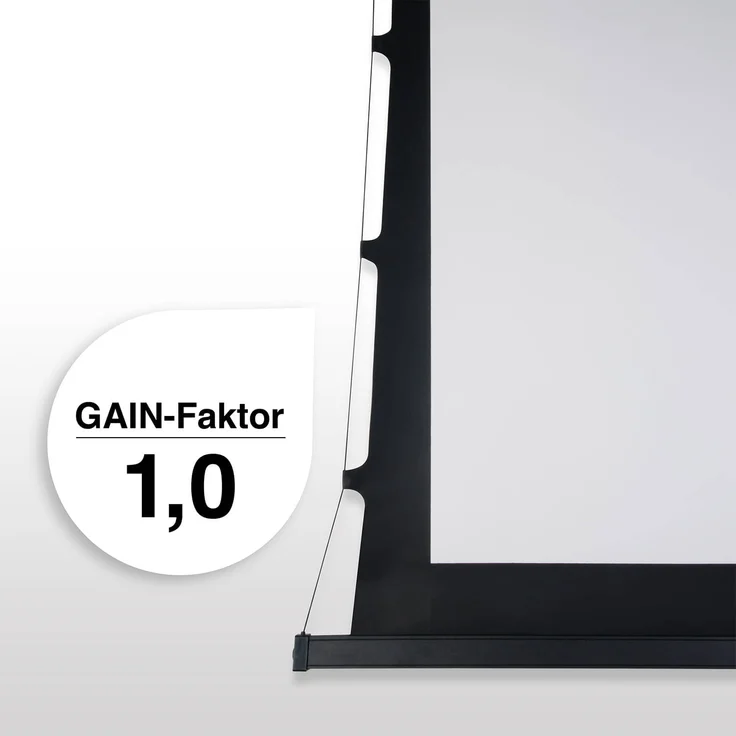 ESMART Professional TATENSO Tageslicht Tension Leinwand GRAU 266 x 149 cm (120'') 16:9 – Bild 4