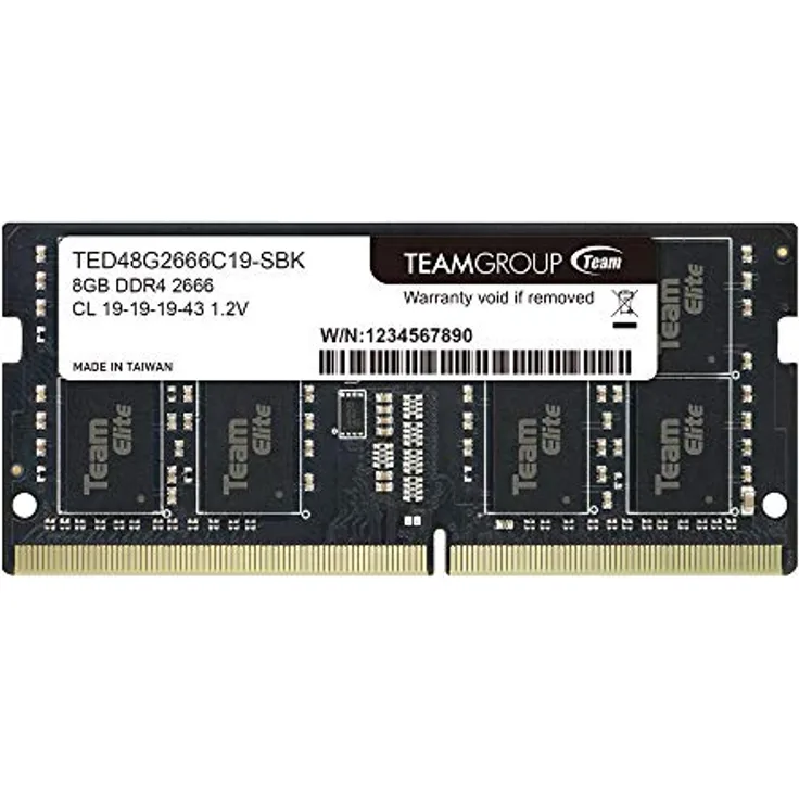 S/O 8GB DDR4 PC 2666 Team Elite retail TED48G2666C19-S01 (TED48G2666C19-S01)