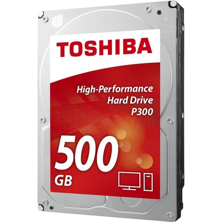 Toshiba P300 Desktop PC - Festplatte - 500 GB - intern - 3.5 Zoll (8.9 cm) - SATA 6Gb/s - 7200 rpm - Puffer: 64 MB (HDWD105UZSVA)