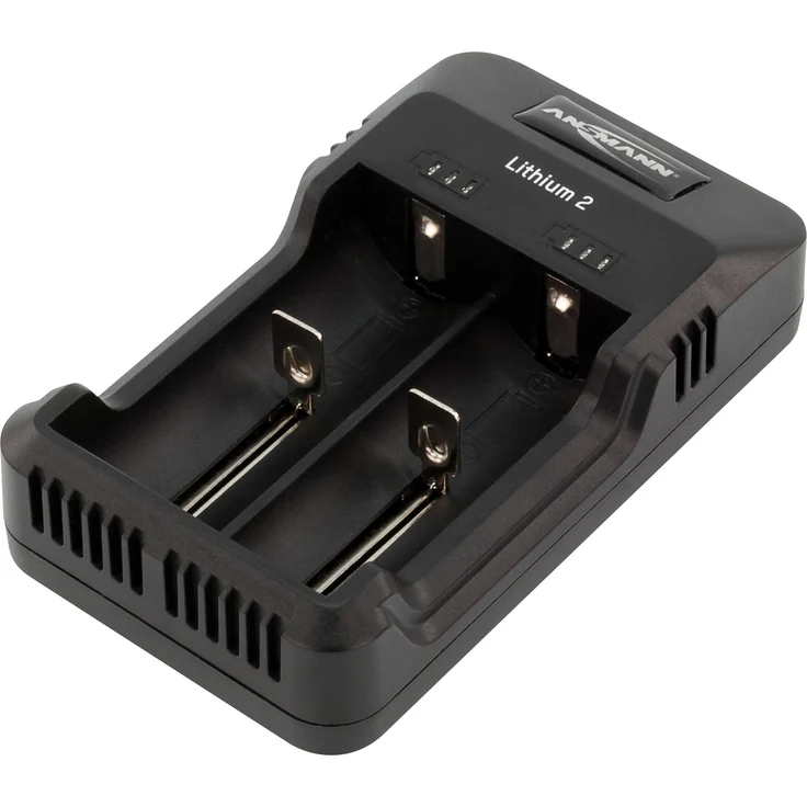 ANSMANN Universal Akku-Ladegerät für 18650 26650 22650 18500 18350 17670 17500 16340 14500 10440 und AA-AAA - Lithium 2 Universal Ladegerät für Lithium Ionen Batterie und NiMH-NiCd – Bild 1