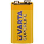Varta 10500122 Batterie Superlife 6F22 (9V, 1er Pack)