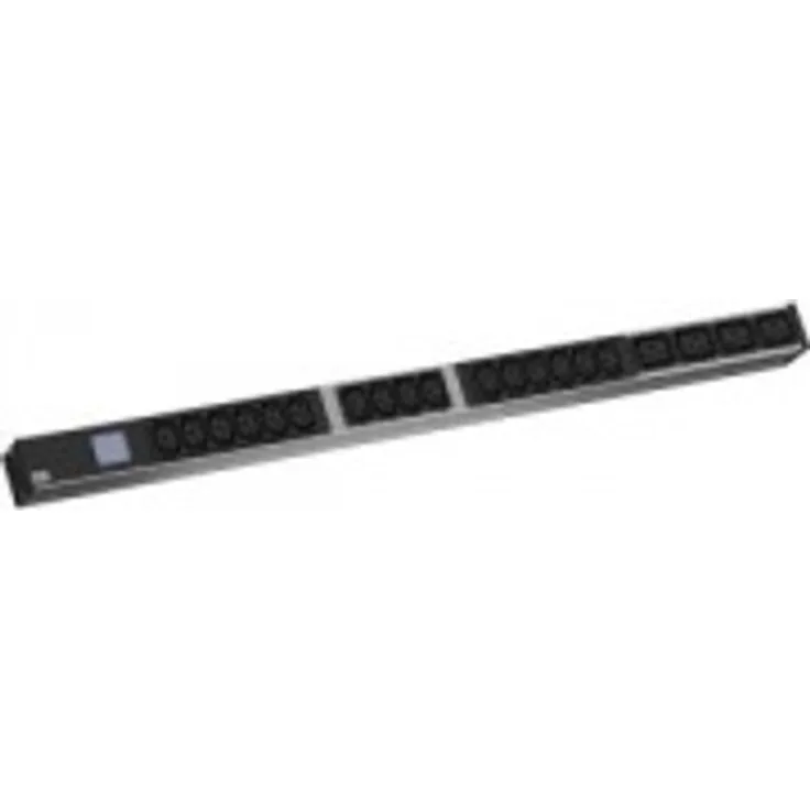 Bachmann 800.2395 BN0500 19 Zoll PDU 1HE 16xC13 4xC19, Leistungsmessung, Anschluß E 16A Blau-Schwarz-Silber
