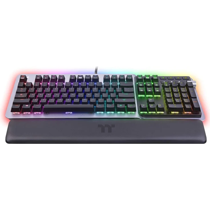 Thermaltake Argent K5 RGB Gaming Keyboard Titanium, MX SPEED RGB Silver, USB, Englisch QWERTY (GKB-KB5-SSSRGR-01) – Bild 2