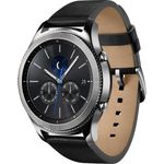 Samsung Gear S3 Classic Smartwatch GPS, Unisex, S/L, Edelstahlgehäuse, Schwarz/Silber