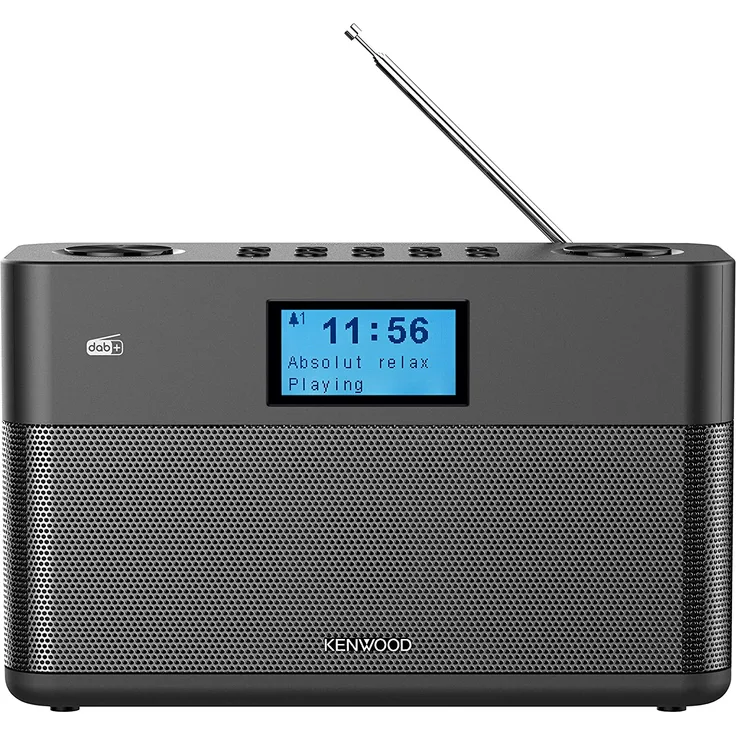 Kenwood CR-ST50DAB-B Digitalradio mit Bluetooth, LCD-Display, Wecker, schwarz