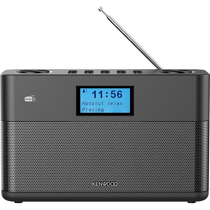 Kenwood CR-ST50DAB-B Digitalradio mit Bluetooth, LCD-Display, Wecker, schwarz – Bild 1
