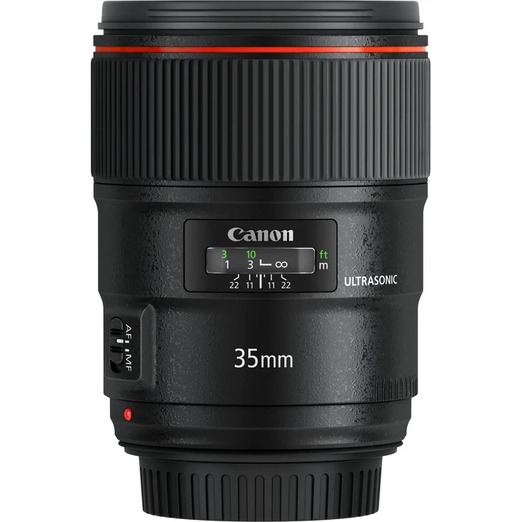 Canon Weitwinkelobjektiv EF 35mm F1.4L II USM Spiegelreflexkamera für EOS (Festbrennweite, 72mm Filtergewinde, Autofokus) schwarz – Bild 1