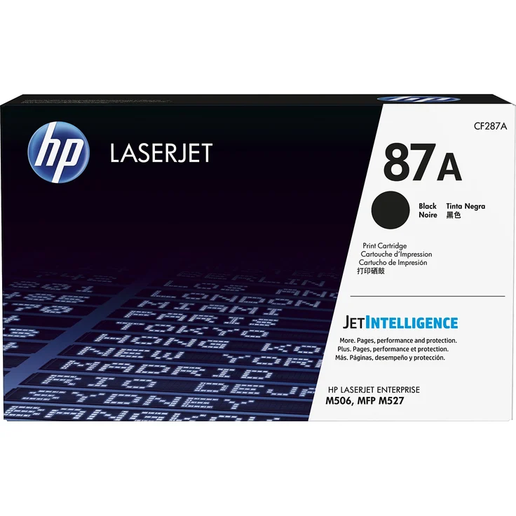 HP 87A (CF287A) Schwarz Original Toner für HP Laserjet Enterprise M506, HP Laserjet Enterprise M526 – Bild 1