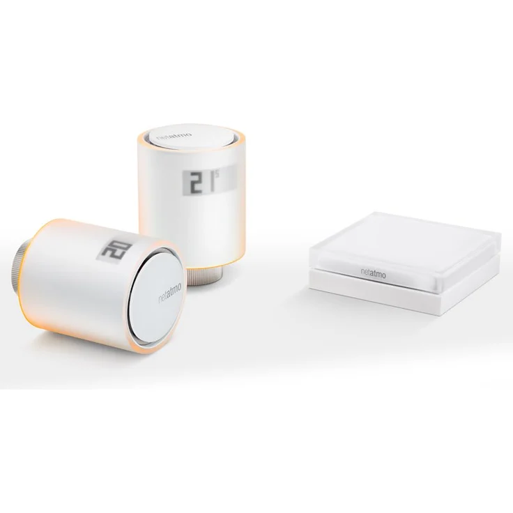 Netatmo Smarte Wlan Heizkörperthermostate Starterpaket Zur Steuerung von Heizkörpern (ohne eigene Heizungsanlage), NVP-DE – Bild 1