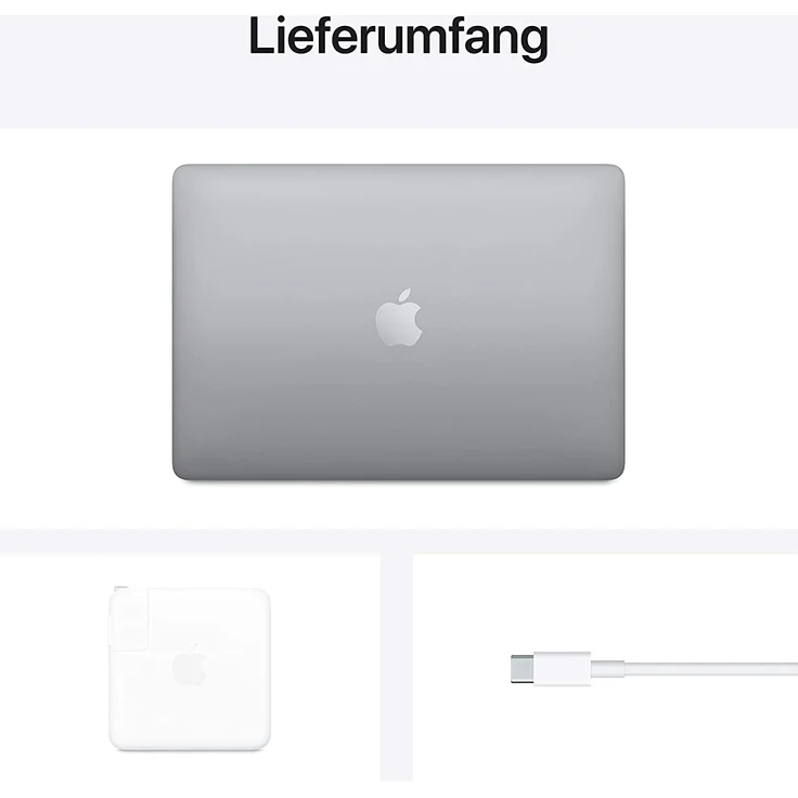 Apple MacBook Pro 13 (2020) - 13,3 Zoll (2.560 x 1.600) Retina, Apple M1 Prozessor, 8GB RAM, 256GB SSD (Apple 8-Core GPU) macOS (Space Grau) MYD82D/A – Bild 6