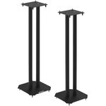 Duronic SPS1022 - 80 Twin Lautsprecherständer schwarze Metall Basis / 80 cm Höhe / geeignet für Lautsprecher - Hi-Fi und Heimkinoanlagen.