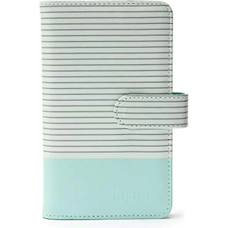 Instax Mini-Fotoalbum (gestreift) für Mini Fotos, ice blue