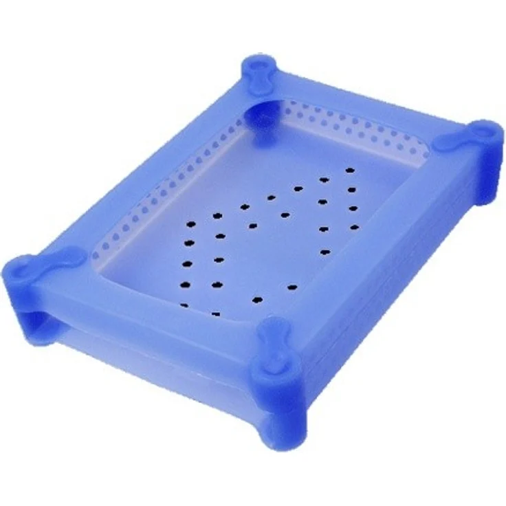 LogiLink UA0134 Festplatte Silikon Schutzhülle für 1x 8,9 cm (3,5 Zoll) HDD, blau – Bild 1