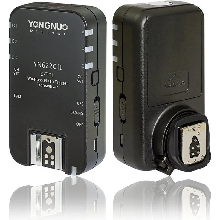 Yongnuo YN622C II Transceiver für Canon (TTL, HSS, 7 Kanäle) Schwarz