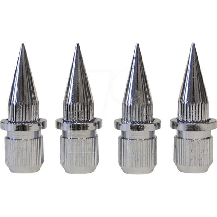 DYNAVOX 204608 - Spikes / Absorber, 4er-Set, chrom (204608)