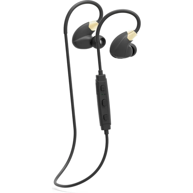 Cannice SC1412 Y4 Bluetooth Kopfhörer In Ear | Kabellose 4.1 Sport Kopfhörer Stereo mit Ohrbügel | 10m Reichweite, ultra leicht, wasserabweisend, schwarz, gold – Bild 1