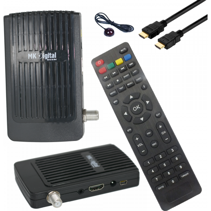 MK-Digital HD-62se Mini 1080p FULL HD Sat Receiver HDMI, EPG USB Mediaplayer Astra-Hotbird-Türksat v