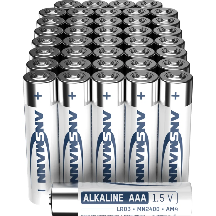 ANSMANN Batterien AAA Alkaline Größe LR03 - (40 Stück) Design kann abweichen – Bild 1