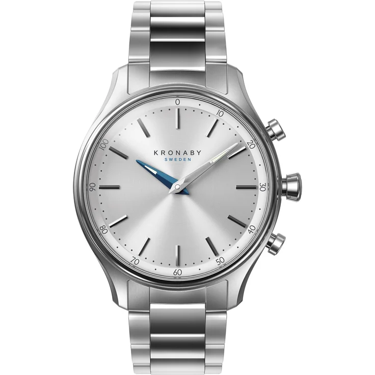 KRONABY Sekel Connected Watch A1000-0556 Hybrid-Smartwatch Unisex, 38mm, Edelstahlgehäuse, Silber – Bild 1