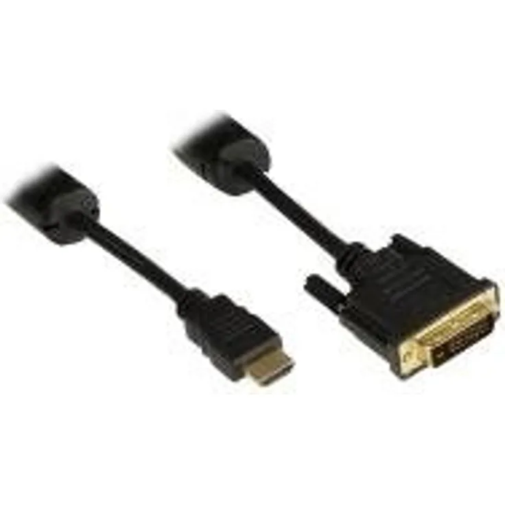 Good Connections Alcasa electronik - Videokabel - Single Link - HDMI / DVI - HDMI, 19-polig (M) - DVI-D (M) - 1 m (4510-DD1)