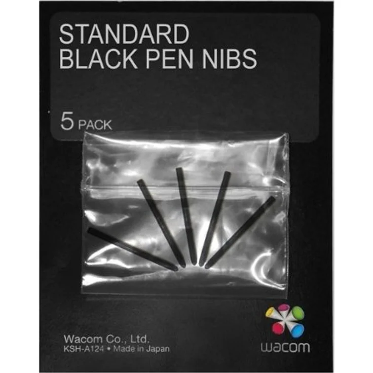 Wacom Standard Stiftspitzen, schwarz 5-tlg. – Bild 1
