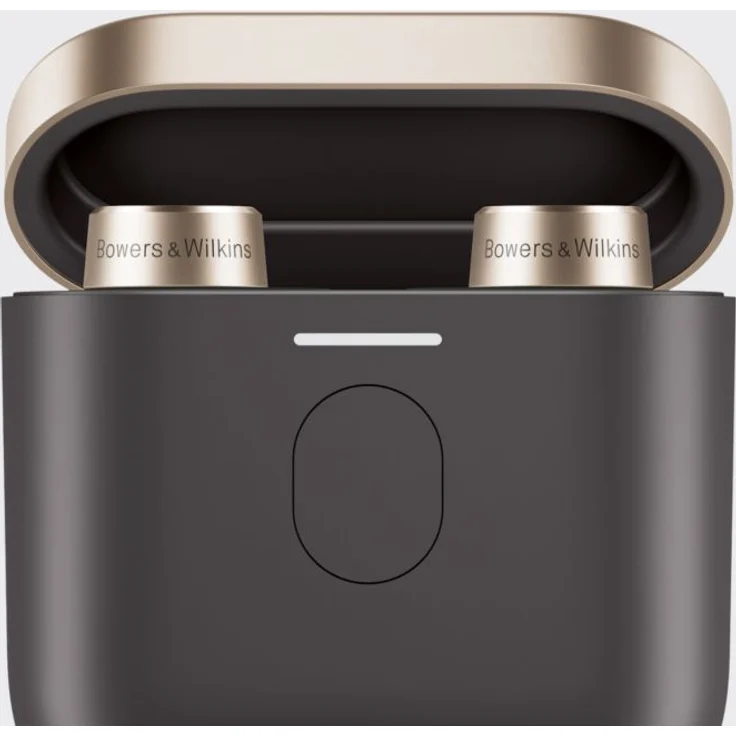 Bowers & Wilkins PI7 Black True Wireless In-Ear-Kopfhörer, Noise Cancelling, kabellos, wasserdicht (IP54), schwarz, gold – Bild 10