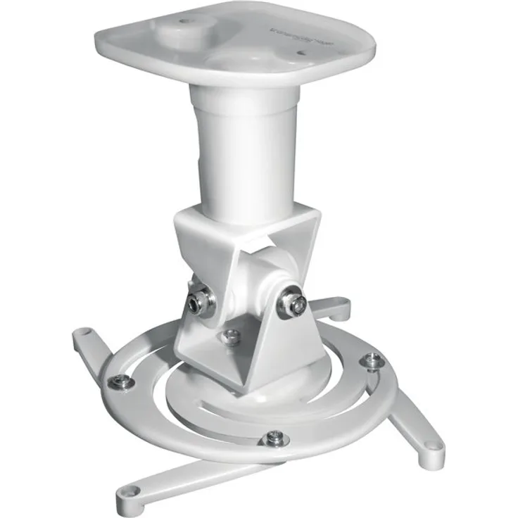 myWall Beamer-Deckenhalterung Neigbar, Drehbar Boden-/Deckenabstand (max.): 22.5 cm myWall H16-1WL Weiß Weiß