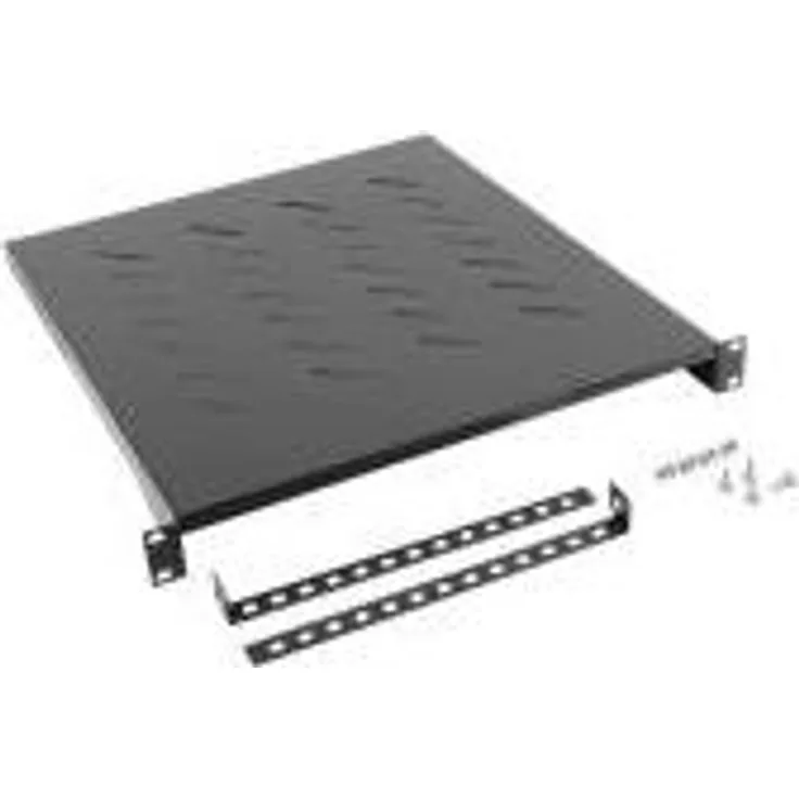 Lanberg - Rack Cabinets Lanberg Fixed Shelf 19'' 800mm, 1U-483x500mm, max Load Capacity up to 25kg Black