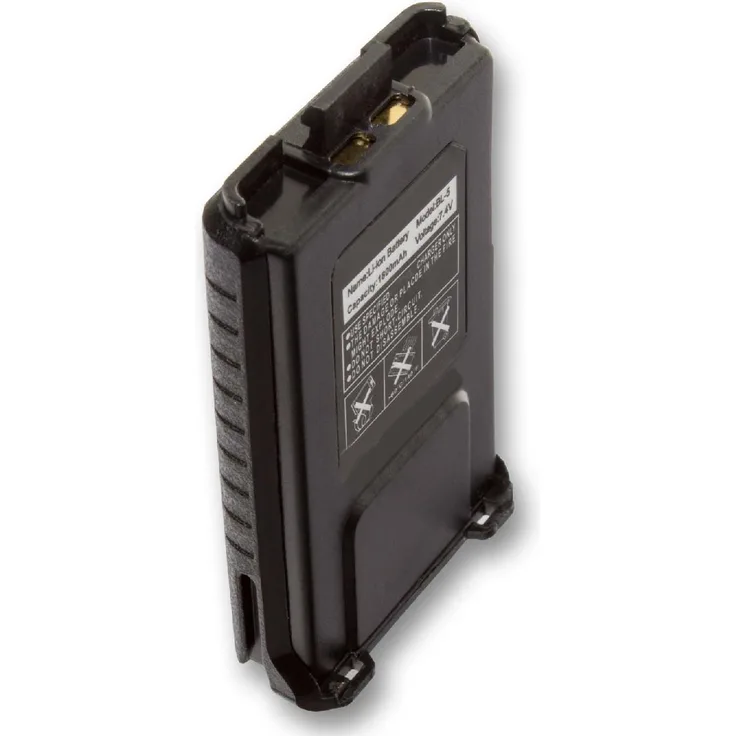 VHBW Akku, geeignet für Funkgerät, Walkie Talkie Baofeng UV-5R, UV-5R +, UV-5R Plus, UV-5RA Radio, UV-5RE 1800 mAh, 7,4 V, Li-Ion