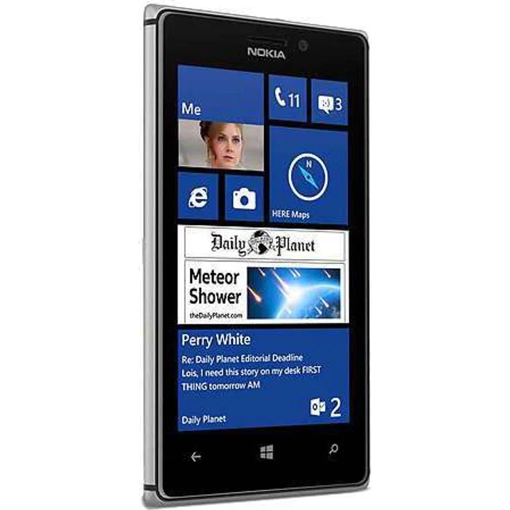 Nokia Lumia 925 Smartphone 11,43cm Pixel (4,5 Zoll) AMOLED-Display, 16GB interner Speicher, 1GB RAM, Windows, Grau – Bild 1
