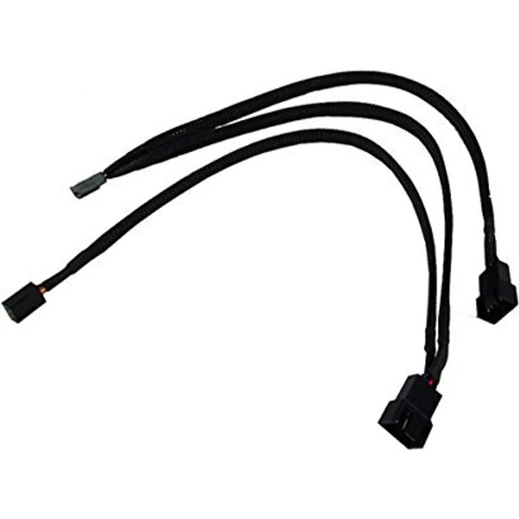 Xilence Y-Kabel für 4Pin PWM Lüfter Netzkabel intern 1 x 3 pol auf 2 x 4 pol