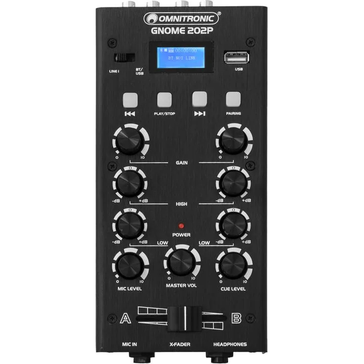 OMNITRONIC GNOME-202P Mini-Mixer schwarz