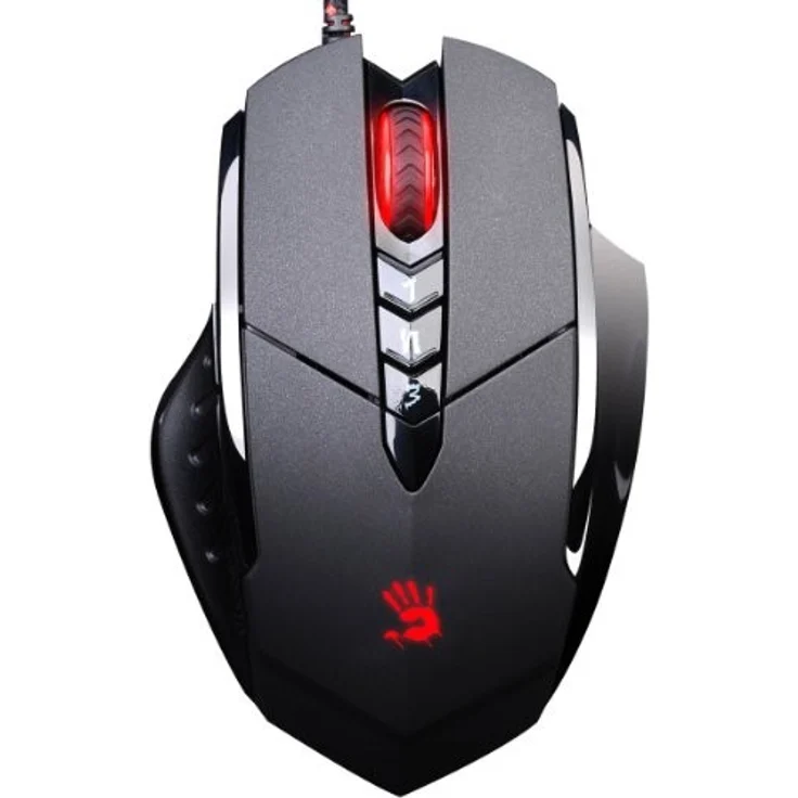 A4TECH V7M Bloody Gaming Maus schwarz-rot – Bild 1