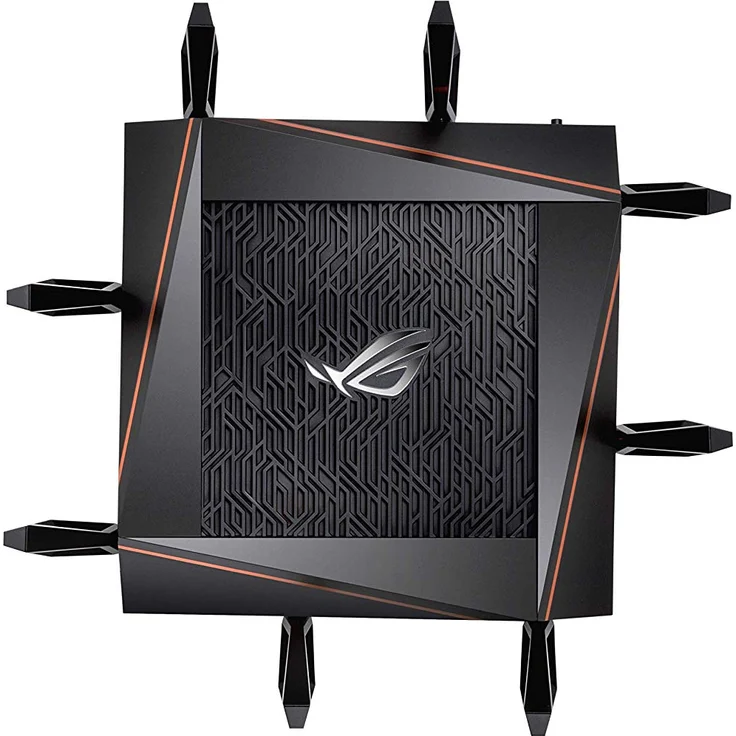 Asus GT-AX11000 ROG Rapture Gaming Router (Ai Mesh WLAN System, WiFi 6 AX11000, Game First V, VPN Fusion, 1x 2.5G LAN, 4x Gigabit LAN Link Aggregation, 1.8 GHz QC CPU, AiProtection, USB 3.0) – Bild 3