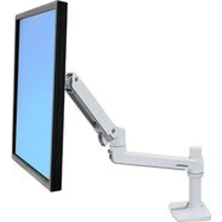 ERGOTRON 45-490-216 LX LCD Arm für Tischmontage bis 81cm 32Zoll Display anheben bis 33cm 2,3-11,3kg belastbar VESA 45x75 100x100mm weiß – Bild 1