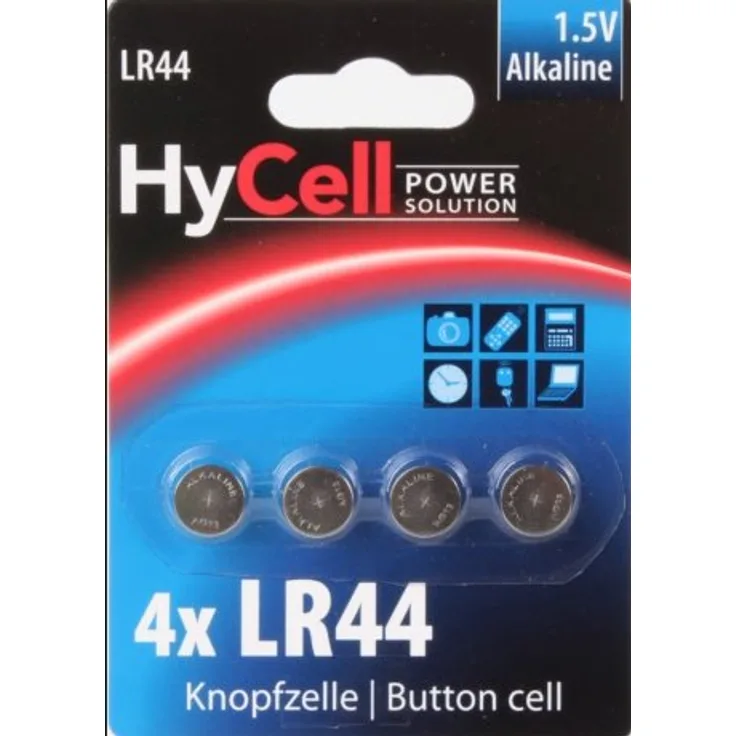 HYLL 1516-0024 Alkaline Knopfzelle, 4x LR44 1,5V