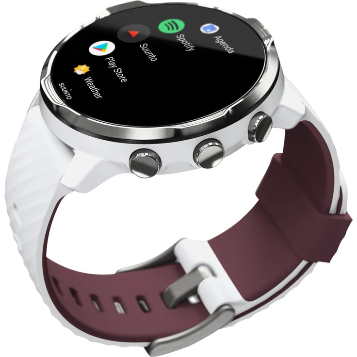 Suunto 7 Smartwatch GPS, Unisex, 50mm, White Burgundy – Bild 4