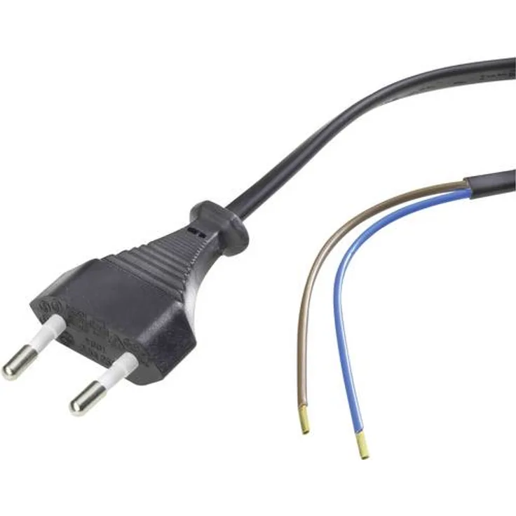 GAO 6778 Strom Anschlusskabel Schwarz 1.50m