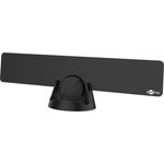 Goobay 67183 Ultraflache Full HD DVB-T2 Zimmerantenne, inkl. LTE-4G Filter, Box, Schwarz