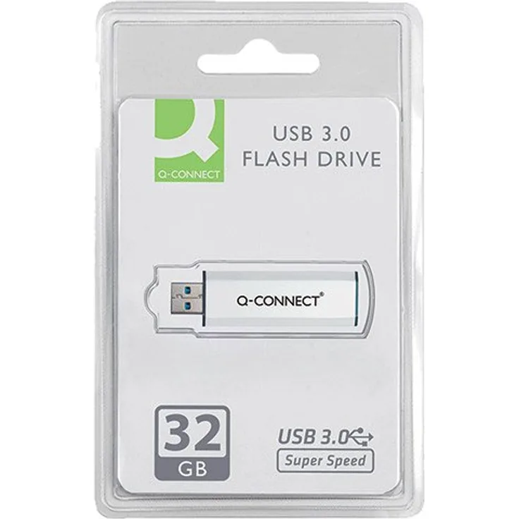 Q-Connect 32 Gb USB 3.0 Slider Flash Drive