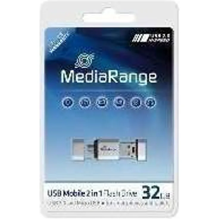 MediaRange 32 GB silber (MR932)