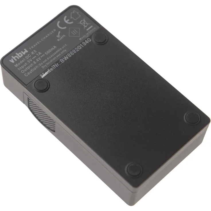vhbw USB Ladegerät kompatibel mit Netgear - Arlo Pro, Pro 2, VM4030, VM4030P, VMA4400, VMA4400-100NAS Kamera Camcorder Action Cam-Akku - Ladeschale