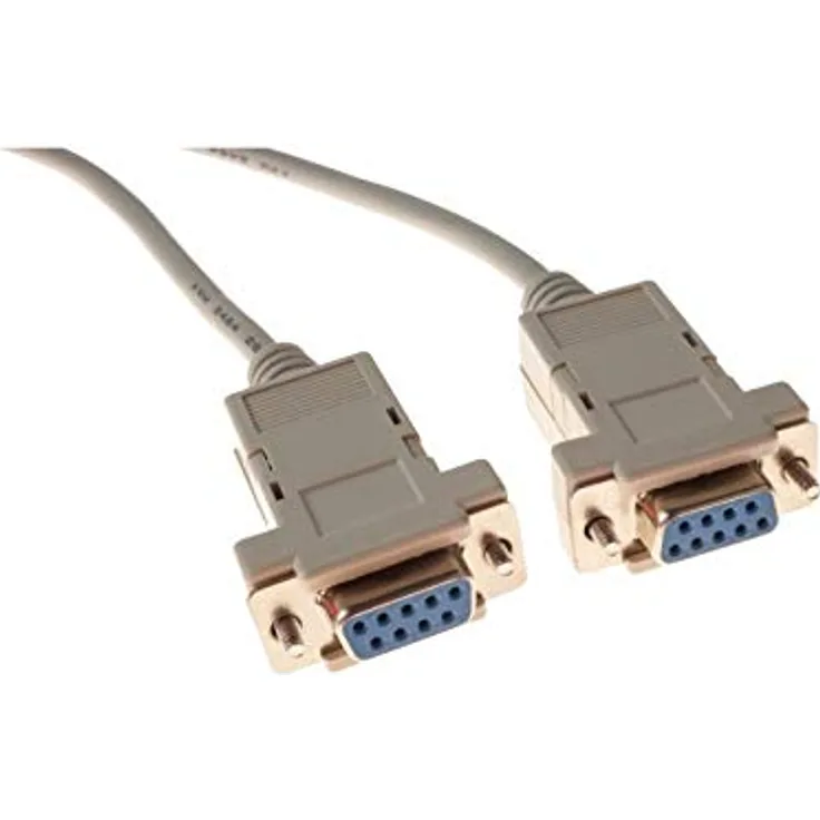 Exc 136006 Serielles Kabel DB9 auf DB9, Weiß