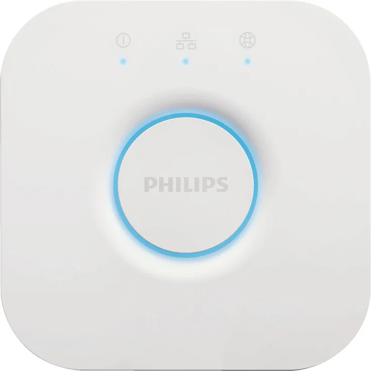Philips Hue Bridge zentrales, intelligentes Steuerelement des Hue Systems, weiß