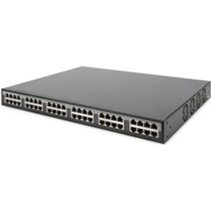 DIGITUS PoE+ Injektor - 24 Port - IEEE802.3at - Gigabit Ethernet - 19-Zoll Rack - 370 Watt gesamt - bis zu 30 Watt-Port