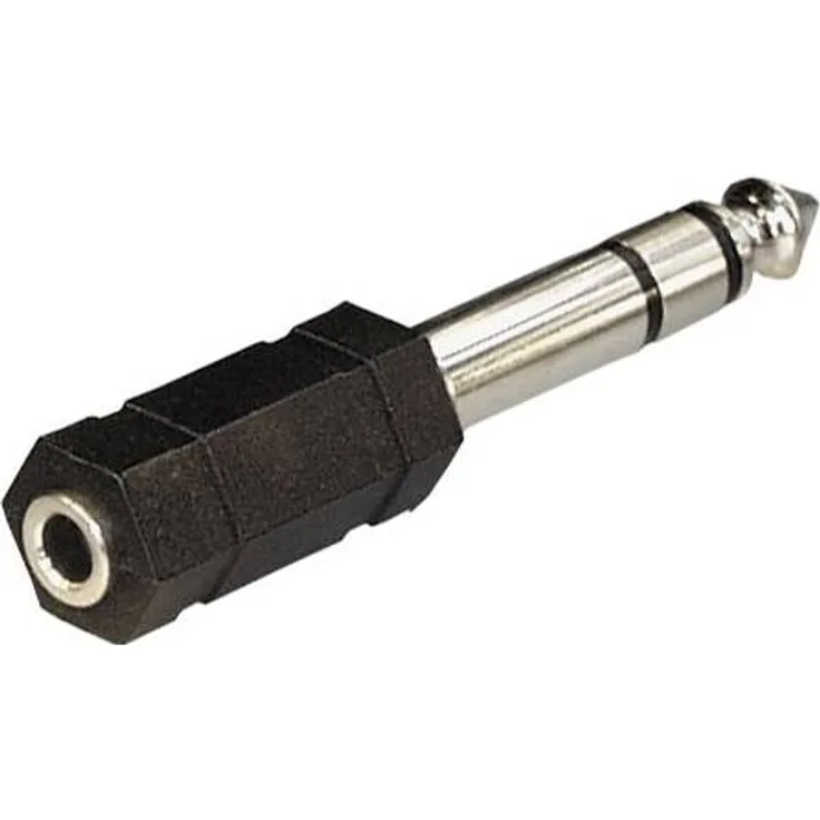 Adapter Klinkenkupplung 3,5mm Klinkenstecker 6,3mm Stereo